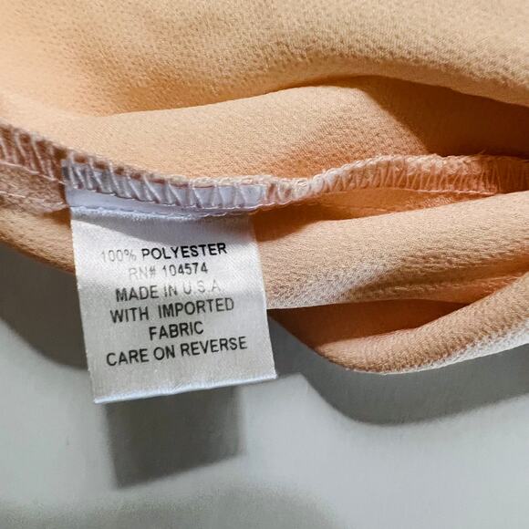 Slate & Willow Blush Ruffle Sleeves Mock Neck Top Size Small - Picture 6 of 10